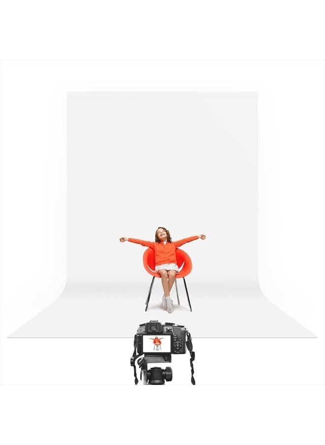 JS JULIUS STUDIO Julius Studio 10 x 20 ft. Pure White Backdrop Screen Background Super Large, Premium Soft & Higher Density 150GSM for Professional Photo Video Studio, Events, Party, JSAG210  - Image 1