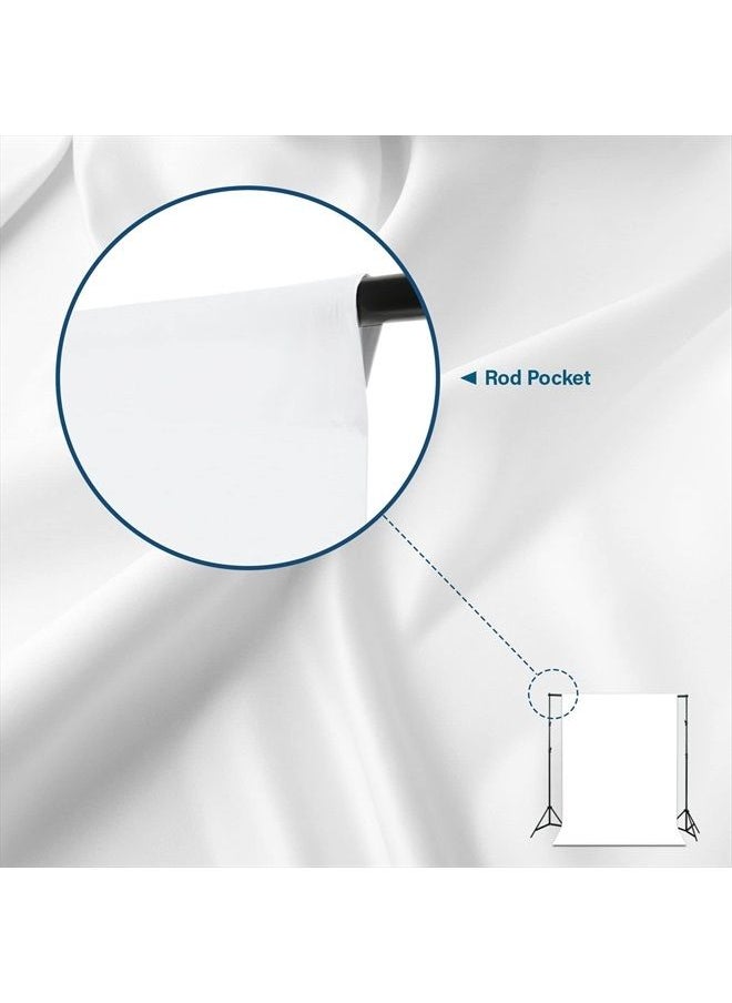 JS JULIUS STUDIO Julius Studio 10 x 20 ft. Pure White Backdrop Screen Background Super Large, Premium Soft & Higher Density 150GSM for Professional Photo Video Studio, Events, Party, JSAG210  - Image 3