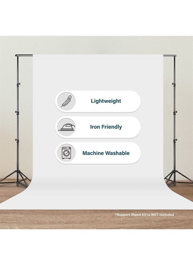 JS JULIUS STUDIO Julius Studio 10 x 20 ft. Pure White Backdrop Screen Background Super Large, Premium Soft & Higher Density 150GSM for Professional Photo Video Studio, Events, Party, JSAG210  - Image 4