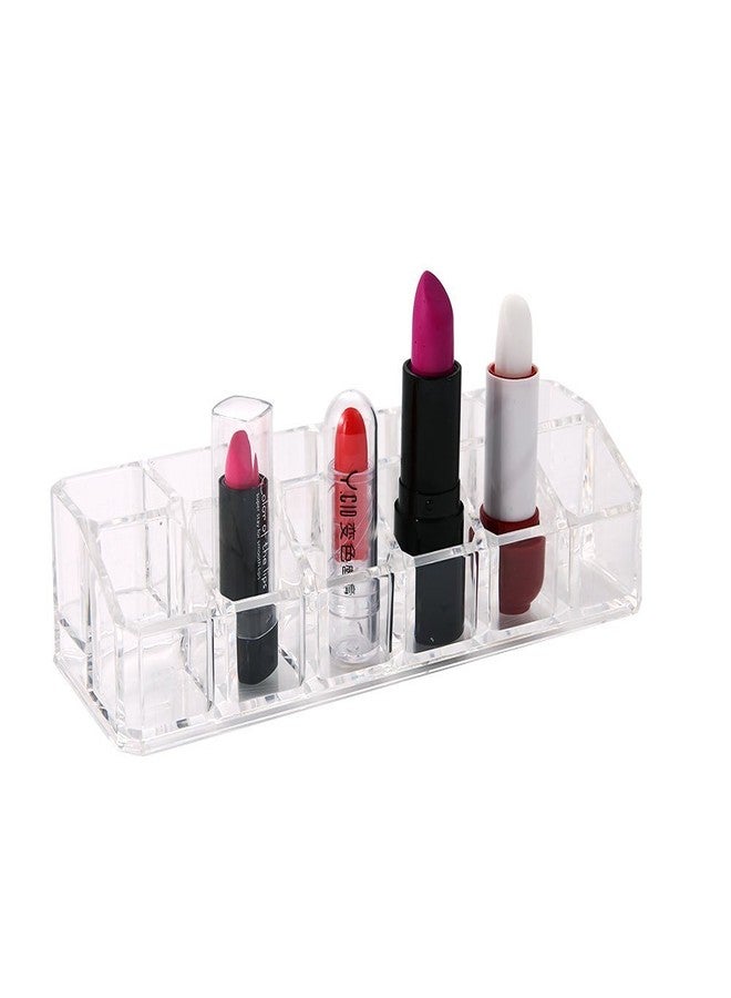 CONNECTWIDE� Makeup Organizer Cosmetic Make Up Clear Acrylic Lipstick Organizer Brushes Holder for Bedroom Bathroom Jewelry Box For Jewelry Cosmetics Multi Slots Organizer (12 Slot) - Image 2