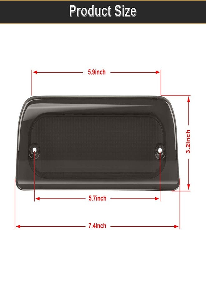 RAVSOFT 3rd Third Brake Light Lens Smoked Cover with Seal Gasket Extended Cab Only Compatible with 1994-2003 Chevy S10 GMC Sonoma 1997-2000 Isuzu Hombre High Mount Stop Lamp Assembly - Image 5