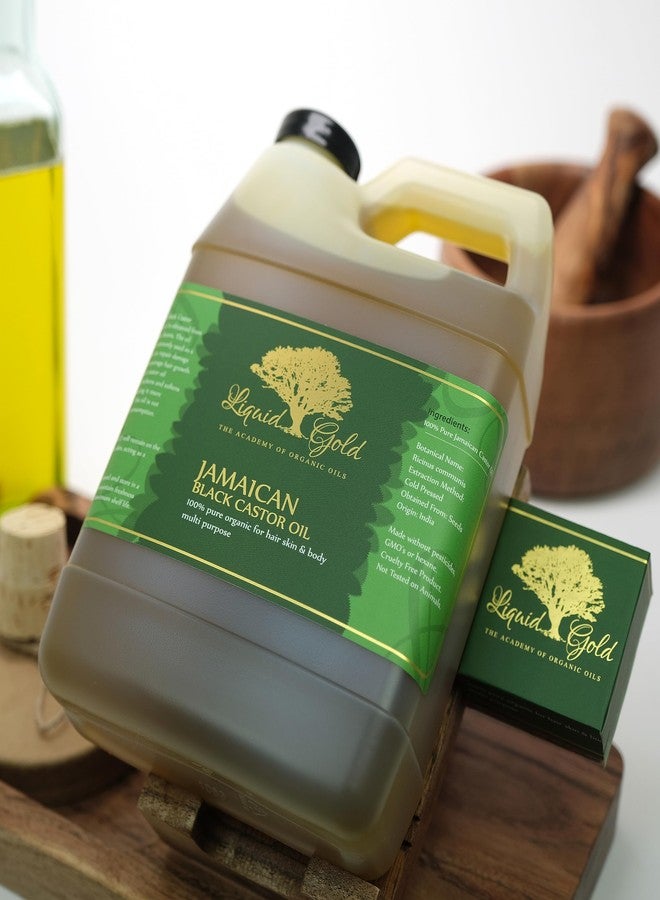 Liquid Gold Inc سائل الذهب إنك - 32 أونصة - زيت الخروع الأسود الجامايكي الفاخر - معصور على البارد نقي طبيعي عضوي - Image 2