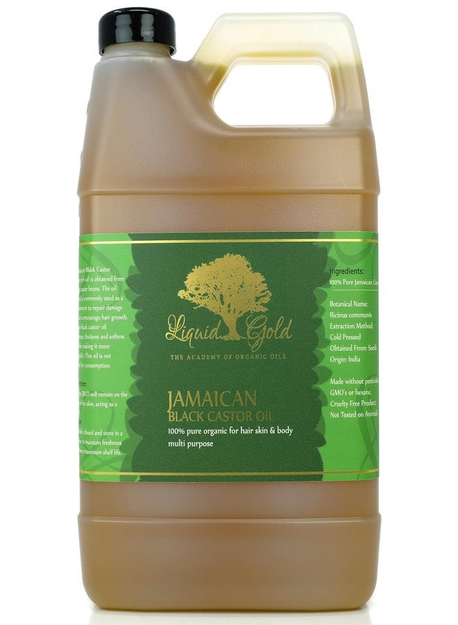 Liquid Gold Inc سائل الذهب إنك - 32 أونصة - زيت الخروع الأسود الجامايكي الفاخر - معصور على البارد نقي طبيعي عضوي - Image 1