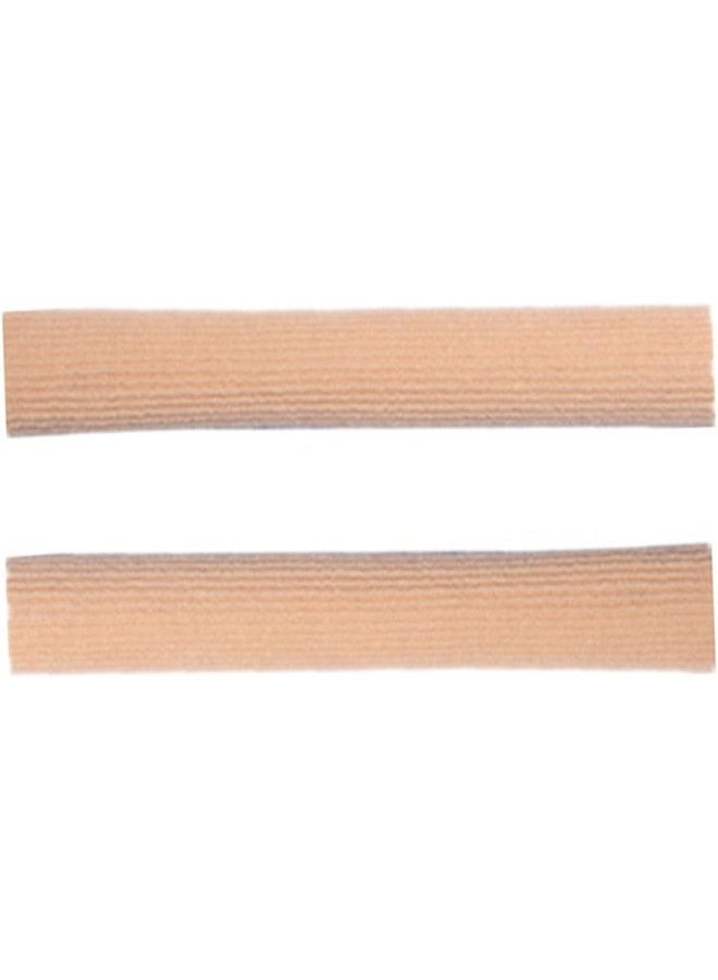 كلاراكو قطعتان من أكمام أصابع القدم المصنوعة من السيليكون القابلة للقص من القماش المرن المبطن بجل السيليكون لحماية أصابع القدم لتخفيف آلام ضغط أصابع القدم مقاس S 15 سم (كاكي) - Image 1