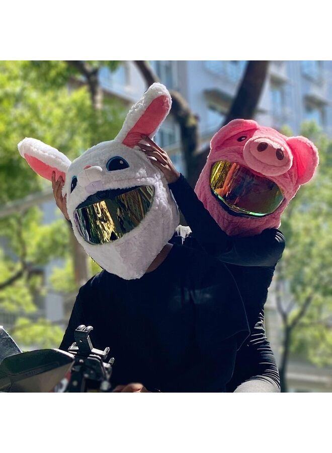 Generic Motorcycle Helmet Cover Crazy Fun Motorcycle Helmet Cover Easy to Install Cap for Motorcycle Helmet Fun Rides and Gifts  - Image 4