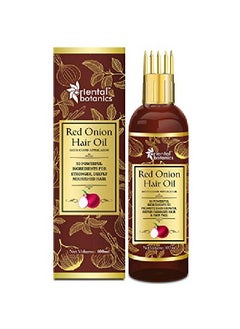 Red Onion Hair Oil With Comb Applicator With 30 Oils Extracts For Stronger Growth And To Control Hair Fall 100 Ml 100Ml + Comb Applicator