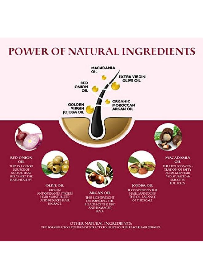 Oriental Botanics - Red Onion Hair Oil With Comb Applicator With 30 Oils Extracts For Stronger Growth And To Control Hair Fall 100 Ml 100Ml + Comb Applicator - Image 1