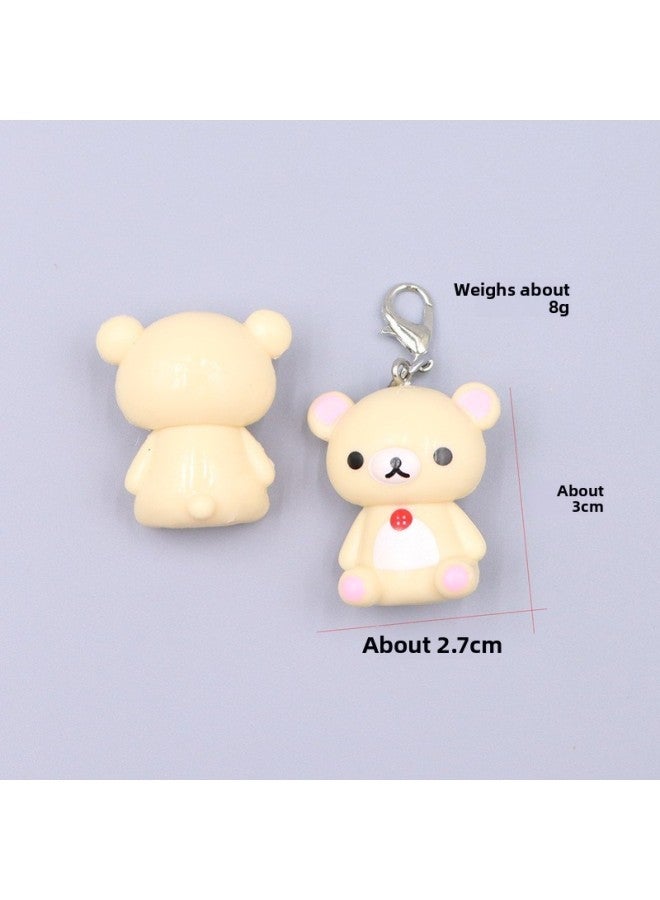 Creative Variety Kitten Cat Zipper Pull Head Doll DIY Necklace Hanging Accessories Doll