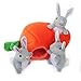 ZippyPaws Burrow Interactive Dog Puppy Toys for Boredom Stimulating Pet Products to Keep Them Busy Hide Seek Plush Dog Puzzles Enrichment Squeaky Toy for Small Medium Dogs Bunny n Carrot - Image 3