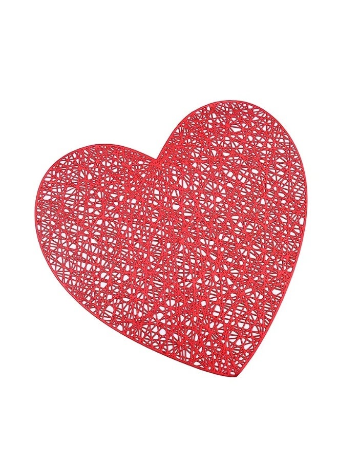 ناكسوس 6 قطع من مفارش الطاولة المقاومة للحرارة والمضادة للانزلاق المصنوعة من البلاستيك PVC المجوف لتزيين الطاولة للحفلات وحفلات الزفاف - Image 1