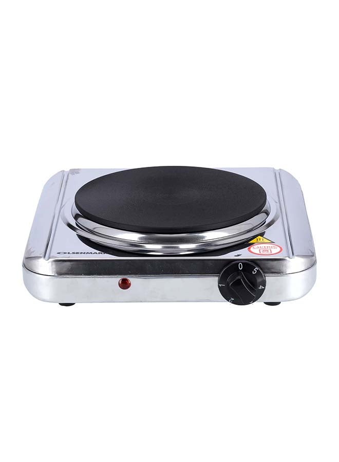 أولسنمارك لوح تسخين كهربائي 1500 W OMHP2395 ستانلس ستيل، مطاط أسود - Image 5