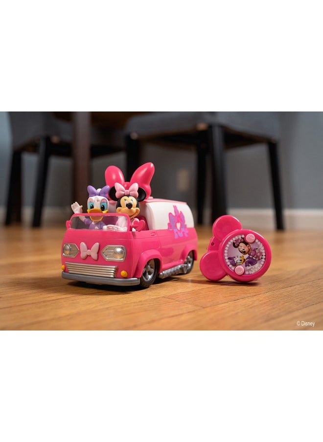 JADA Jada Toys Disney Junior Minnie Mouse Happy Helper Van RC, Pink/White  - Image 2