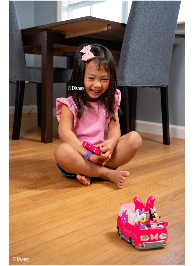 JADA Jada Toys Disney Junior Minnie Mouse Happy Helper Van RC, Pink/White  - Image 3