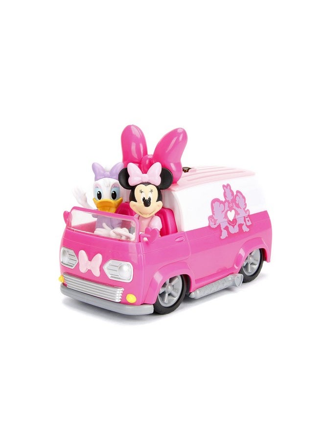 JADA Jada Toys Disney Junior Minnie Mouse Happy Helper Van RC, Pink/White  - Image 5