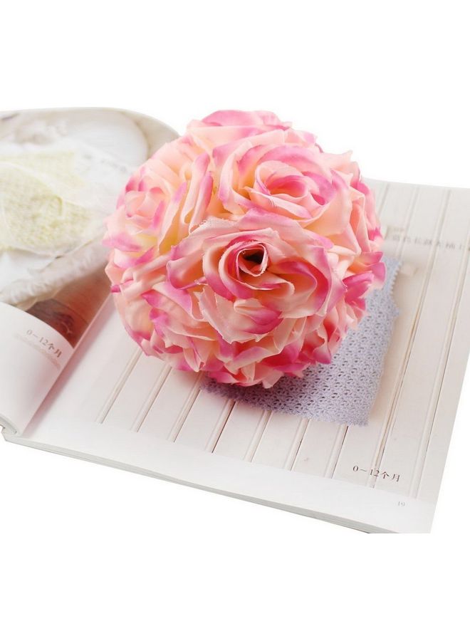 NIBEMINENT Wedding Party Rose Flower Ball Pink 13 x 13cm  - Image 3