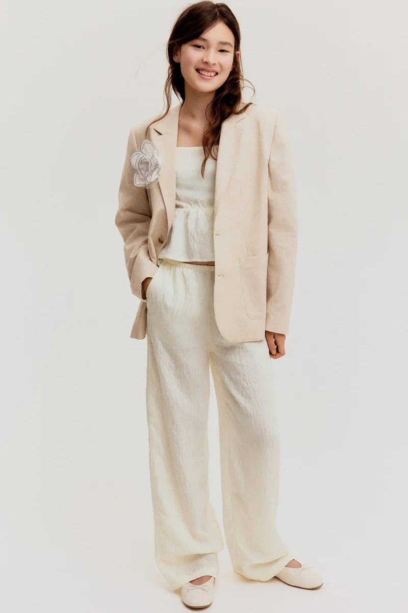 H&M Tie-detail trousers