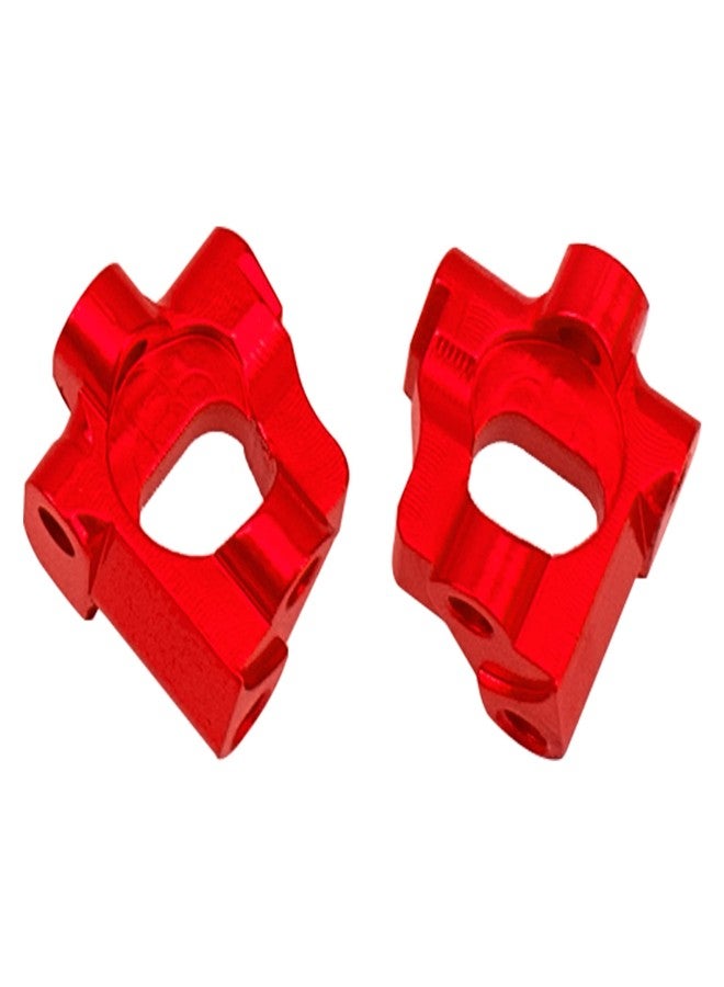 Vgoohobby Auminum Alloy Steering Knuckle C-Hubs Bellcranks Set Compatible with Losi 1/18 Mini-T 2.0 2WD Stadium RC Truck Hop-Up Parts (Red) - Image 3