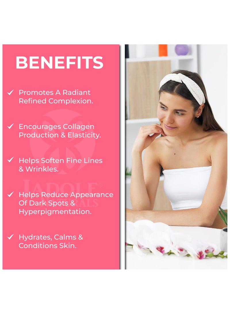 Jadole Naturals Vitamin C Face & Body Lotion 237ml, Intense Hydration, Enhances Skin Tone & Texture - Image 2