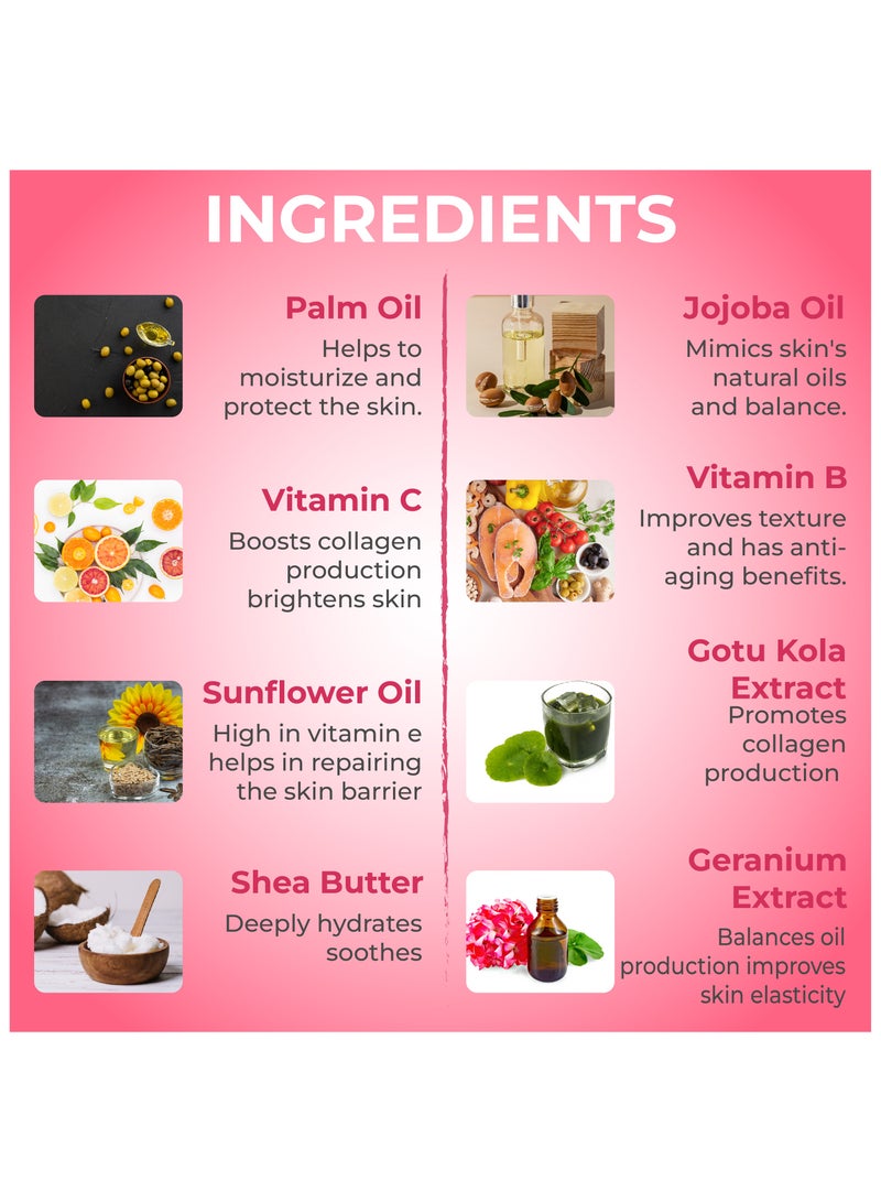 Jadole Naturals Vitamin C Face & Body Lotion 237ml, Intense Hydration, Enhances Skin Tone & Texture - Image 4