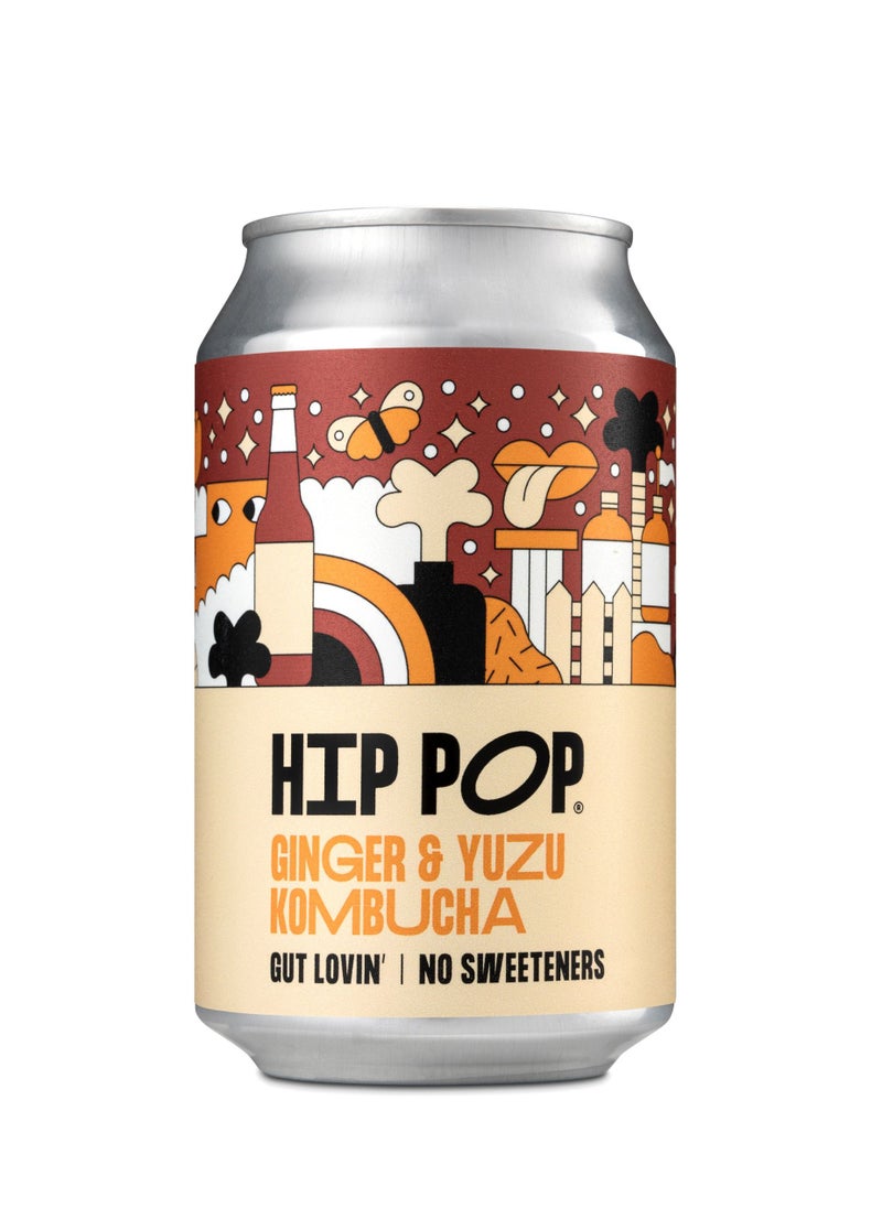 Ginger Yuzu Kombucha Drink - 330ml - Low Sugar and Natural Carbonated Beverage - pzsku/Z37222D4DB042CCACEC2AZ/45/_/1683122415/2b892c55-d698-4c5f-ac4b-97a66495b346