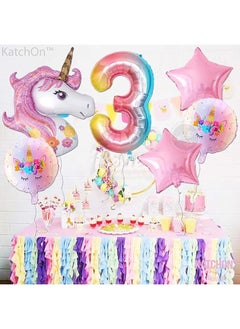 Generic Unicorn 3rd Birthday Decorations Set  - Image 1