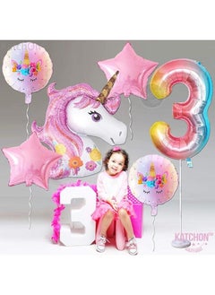 Generic Unicorn 3rd Birthday Decorations Set  - Image 3