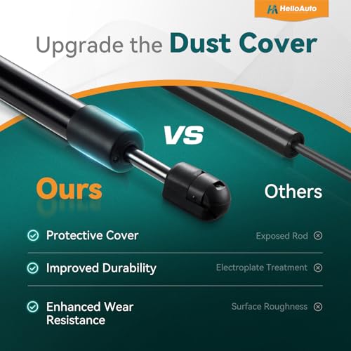 HelloAuto Rear Hatch Lift Supports Compatible with 6157 Cadillac Escalade 2007-2014, Liftgate Tailgate fit for Chevy Tahoe/Suburban, Trunk Struts Shock Spring with Gmc Yukon (Set of 2) - Image 4