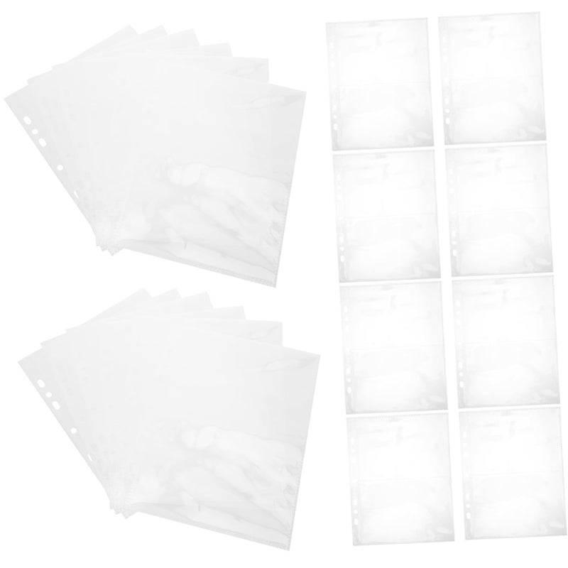 30 Sheets Clear Photo Sleeves Side Loading Archival PP Pages for Albums Binders - Image 2