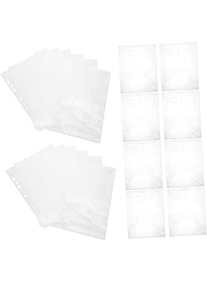 30 Sheets Clear Photo Sleeves Side Loading Archival PP Pages for Albums Binders - Image 1