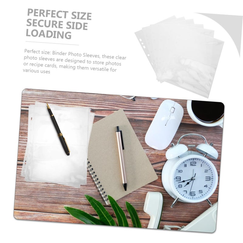 30 Sheets Clear Photo Sleeves Side Loading Archival PP Pages for Albums Binders - Image 4