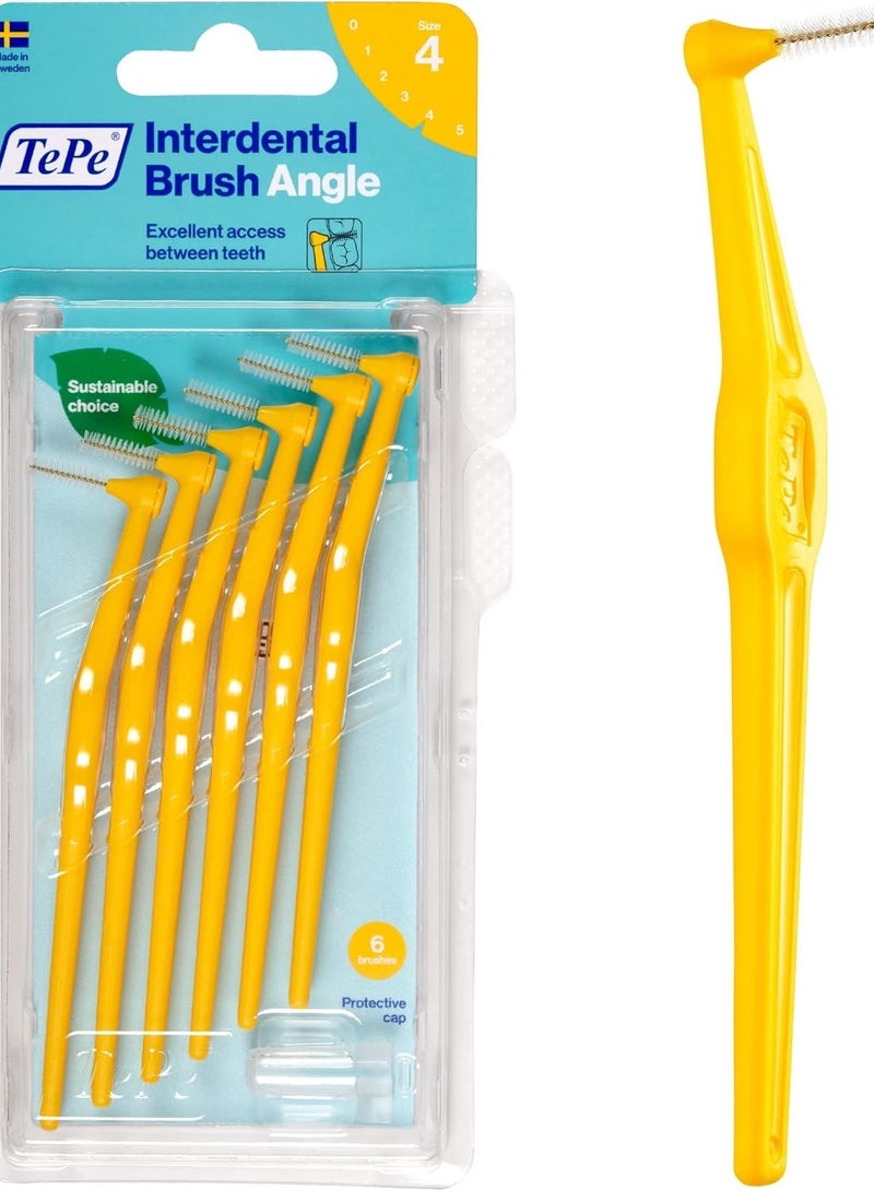 Tepe Angled Interdental Brushes Yellow - Image 1