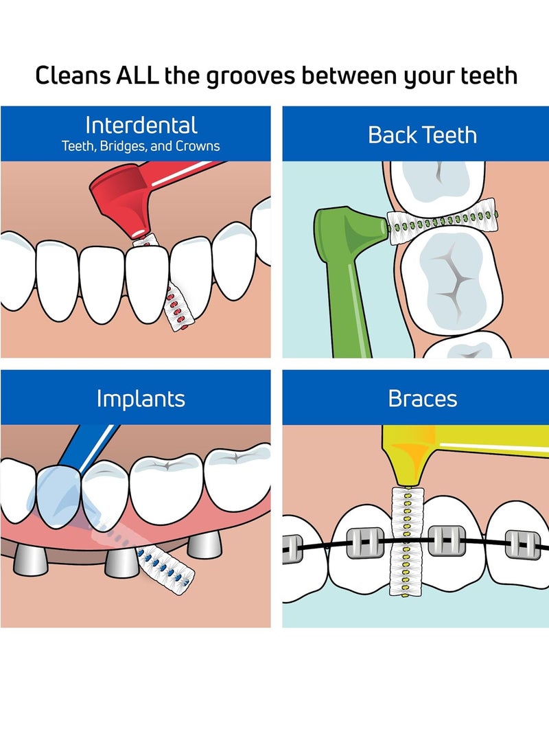 Tepe Angled Interdental Brushes Yellow - Image 2