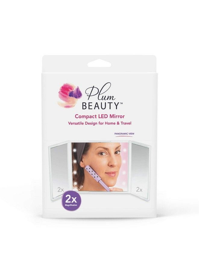 Plum Beauty - Compact Trifold Led Mirror - Image 1