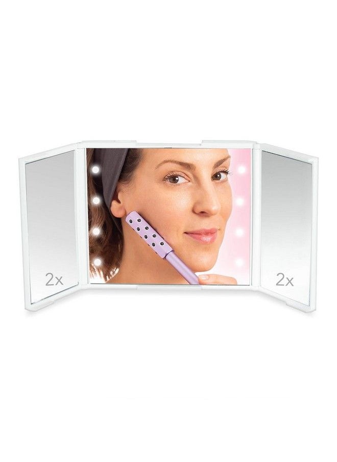 Plum Beauty - Compact Trifold Led Mirror - Image 1