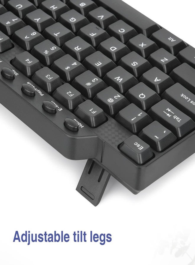 Rii Basic Keyboard and Mouse, RK203 Ultra Full Size Slim USB Basic Wired Mouse and Keyboard Combo Set with Number Pad for Computer,Laptop,PC,Notebook,Windows and School Work(1 Pack) - Image 4