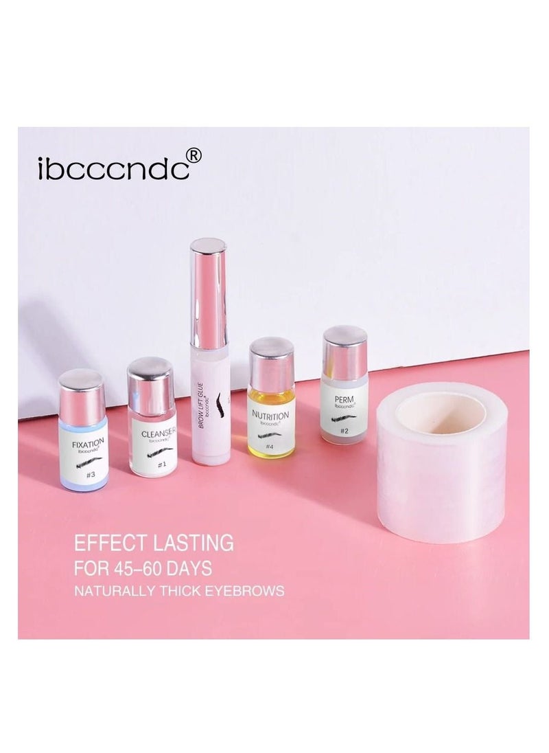 ibcccndc - مجموعة تصفيح الحواجب لرفع الحواجب وتجعيد الرموش مجموعة أدوات تصفيف الحواجب الاحترافية مناسبة للاستخدام المنزلي والصالون - Image 1