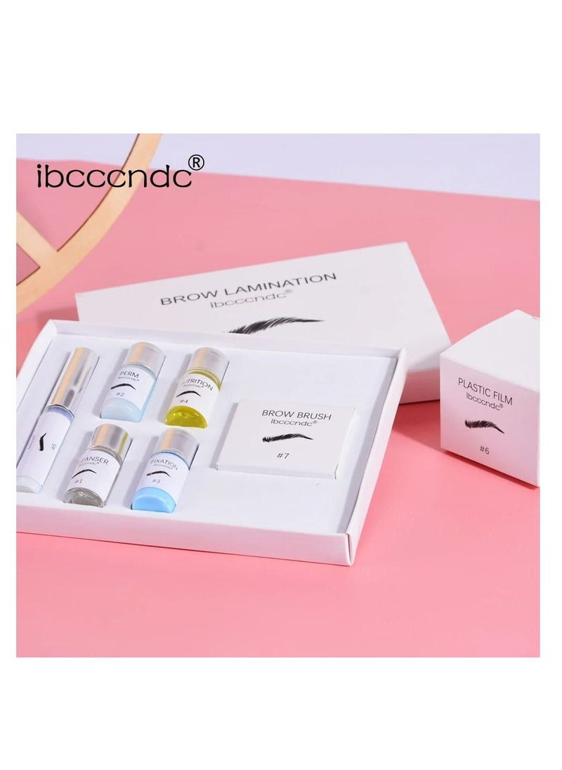 ibcccndc - مجموعة تصفيح الحواجب لرفع الحواجب وتجعيد الرموش مجموعة أدوات تصفيف الحواجب الاحترافية مناسبة للاستخدام المنزلي والصالون - Image 1