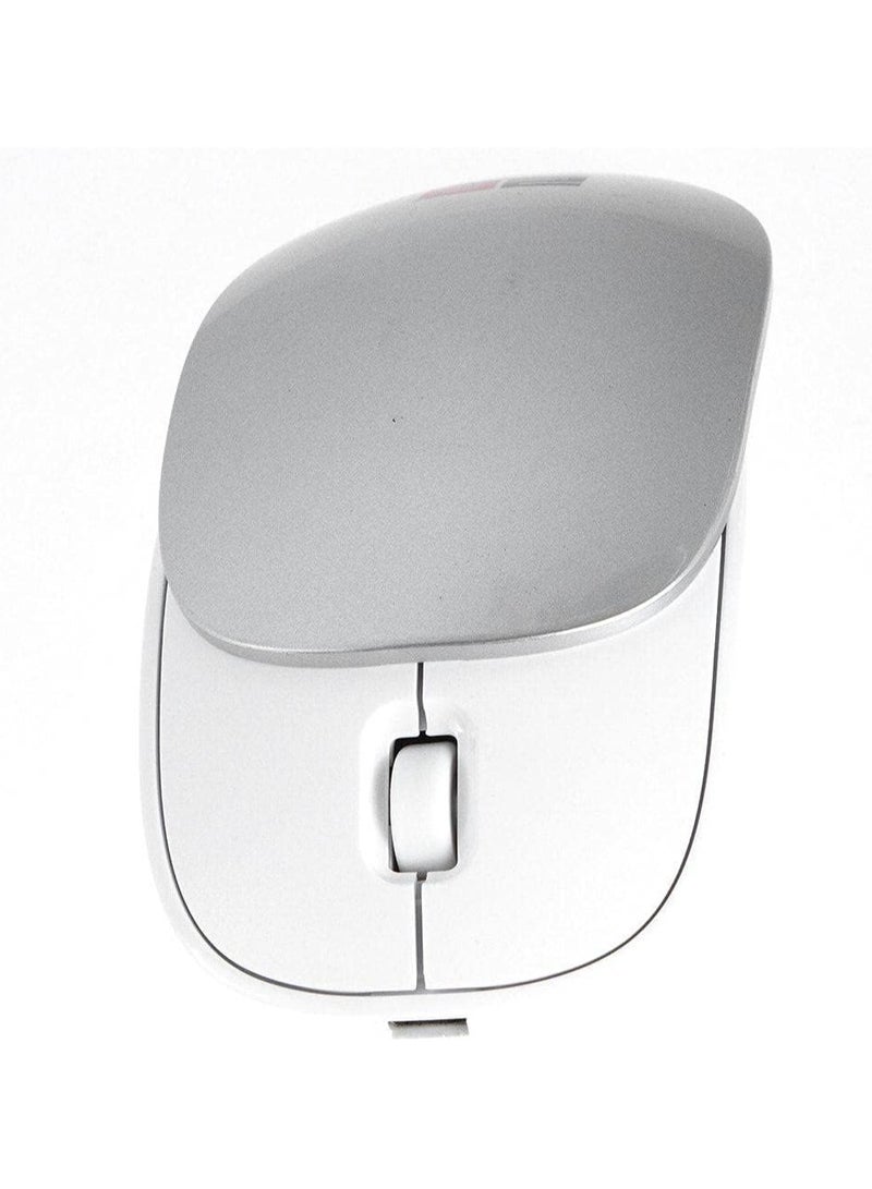 2B 2B (MO307) 2.4G Wireless Mouse With Movable Cover - WhiteSilver  - Image 5
