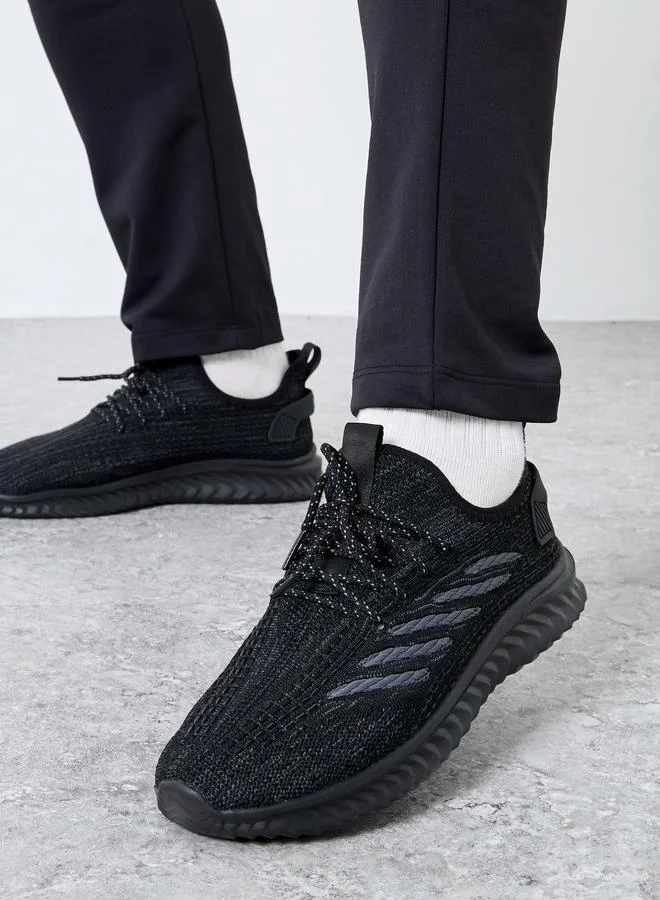 Take Two Take Two Textured Lace Up Sneakers