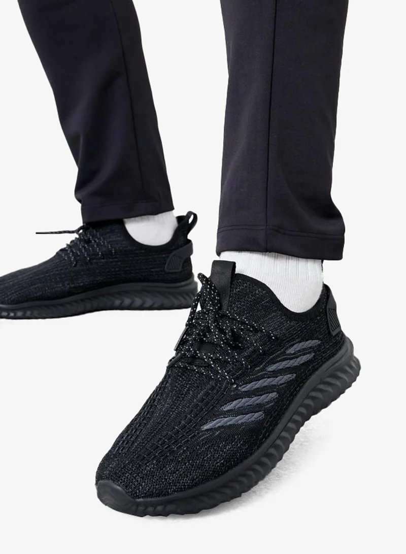 Take Two Styli Textured Lace Up Sneakers