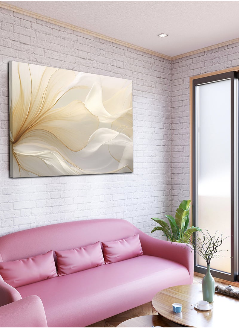 LOWHA Canvas Wall Art Stretched Over Wooden Frame with Abstract Oil Painting  - Image 2