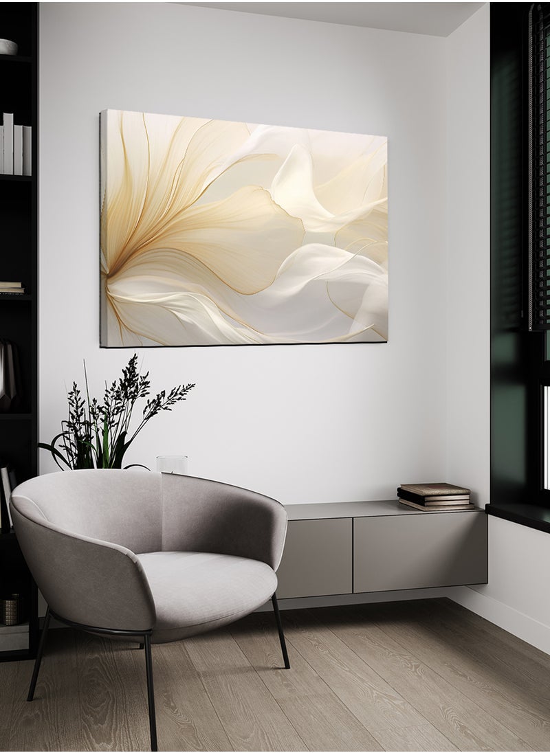 LOWHA Canvas Wall Art Stretched Over Wooden Frame with Abstract Oil Painting  - Image 3
