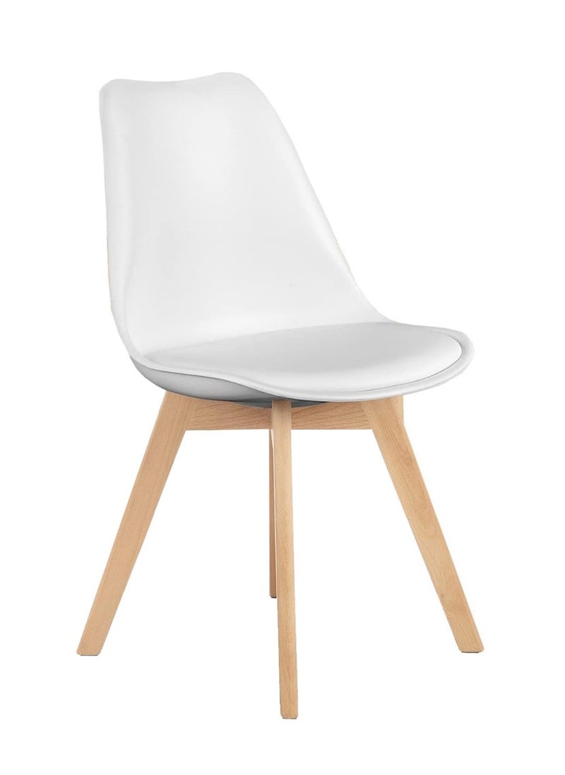 Mahmayi - Mahmayi Ultimate Eames Style Retro White Cushion Chair - Image 1