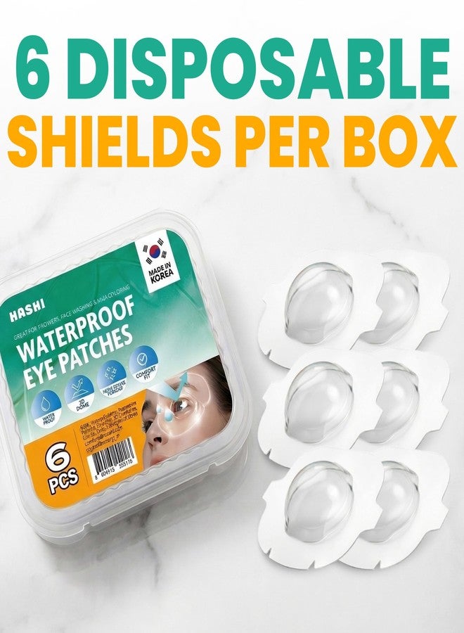 HASHI 6-Count Disposable Waterproof Lash Shield, Made in Korea Eye Cover Patch for Eyelash Extension Care, Showering & Face Washing - Image 4
