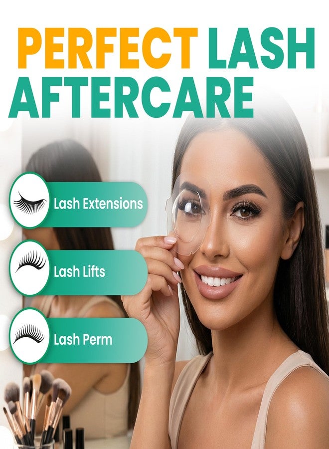 HASHI 6-Count Disposable Waterproof Lash Shield, Made in Korea Eye Cover Patch for Eyelash Extension Care, Showering & Face Washing - Image 3