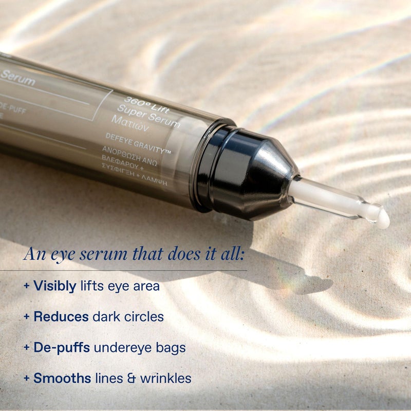 KORRES Black Pine 3D Eye-Lift Super Serum, Under Eye Serum for Dark Circles 15 Ml - Image 2