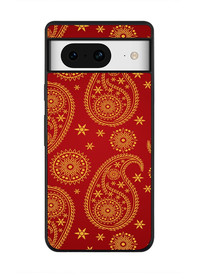 Stylizedd - Rugged Black Edge case for Google Pixel 8, Custom Slim fit Flexible Anti Drop Thin Phone Case Cover - Indian Bride - Image 1