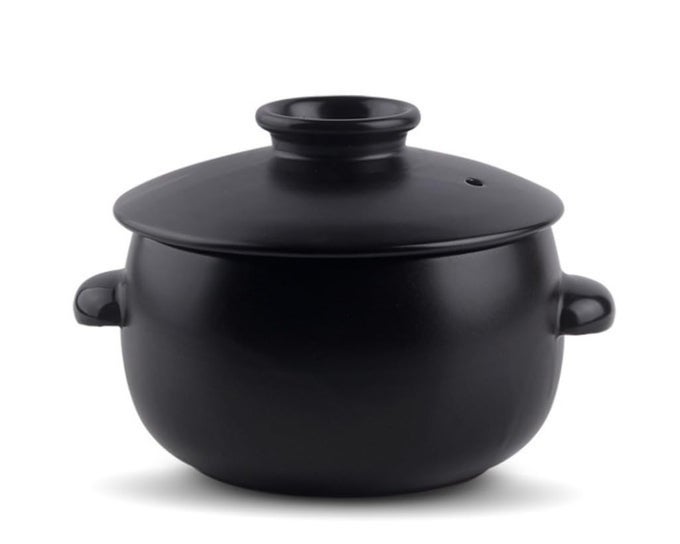KOREAN EARTHENWARE POT TTUKBAEGI CERAMIC CLAY COOKING POT PETALITE CASSEROLE HEAT RESISTANT CERAMIC POT ZEROCRACK STONE BOWL STOCKPOT SOUP COOKWARE MEDIUM