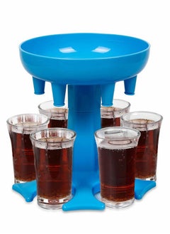 KASTWAVE 6 Shot Glass Dispenser and Holder, Shot Dispenser, Drink Dispenser, Multiple 6 Shot Dispenser For Drinking Tool (Blue)  - Image 3