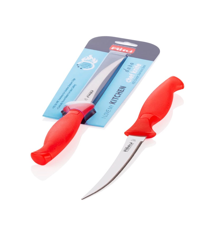 RITU Dura Tomato Knife | 420 Hardened Blade | Standard Durable Stainless Steel Blade for Precision Cutting | Ideal for Chopping, Slicing & Dicing | Ergonomic Handle for Comfort and Control - Image 1